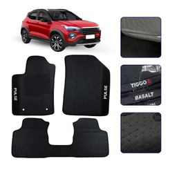 Jogo de Tapete Emborrachado Carpete Para Pulse Todos os Anos Kit Automotivo Premium