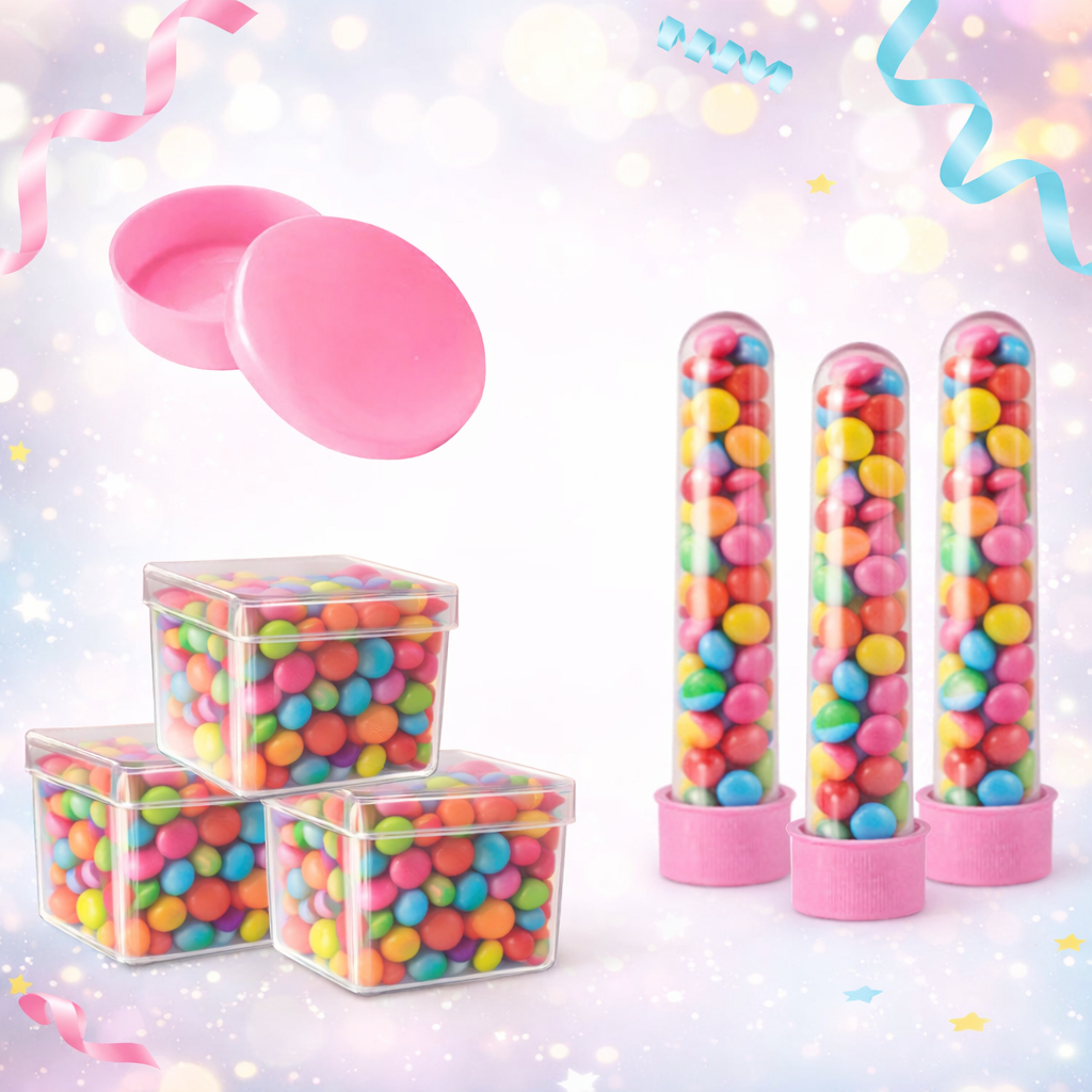 Lembrancinha Kit Com 20 Tubetes 13cm, 20 Latinhas e 20 Caixinhas 5x5. Festa Kit Aniversario