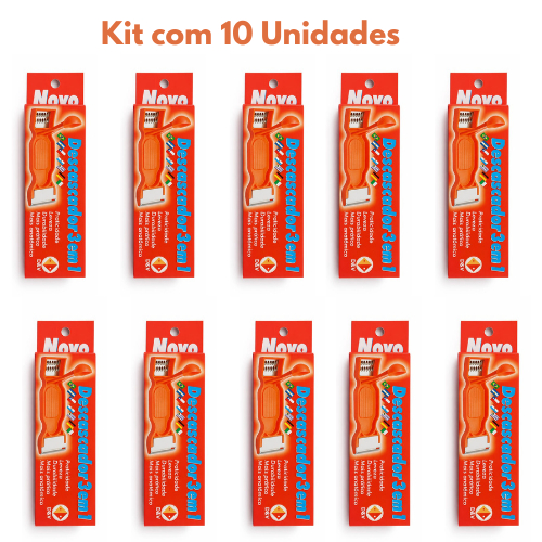 Kit 10 Descascadores 3 em 1 - Marca D&V - Descascador Boleador e Ralador - Kit ATACADO