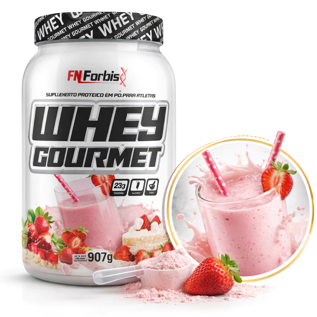 Whey Protein Gourmet 907g ZERO AÇÚCARES Pote FN Forbis Escolha seu sabor