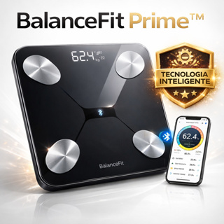 Balança Digital Inteligente Bluetooth Bioimpedância 140kg Gordura Corporal App BalanceFit Prime em Oferta na Shopee