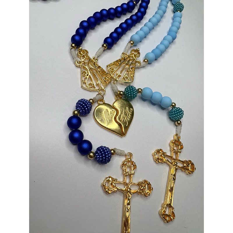 Rosário Terço Mãe e Filha Personalizado com Nome Diversas Cores