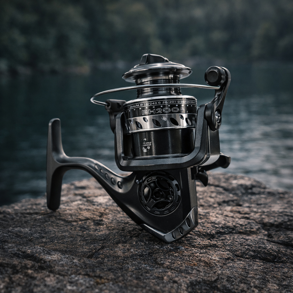Molinete AK 200 Pesca Leve Arrasto 10kg Resistente e Compacto Mão Esquerda E Direita Cores Sortidas