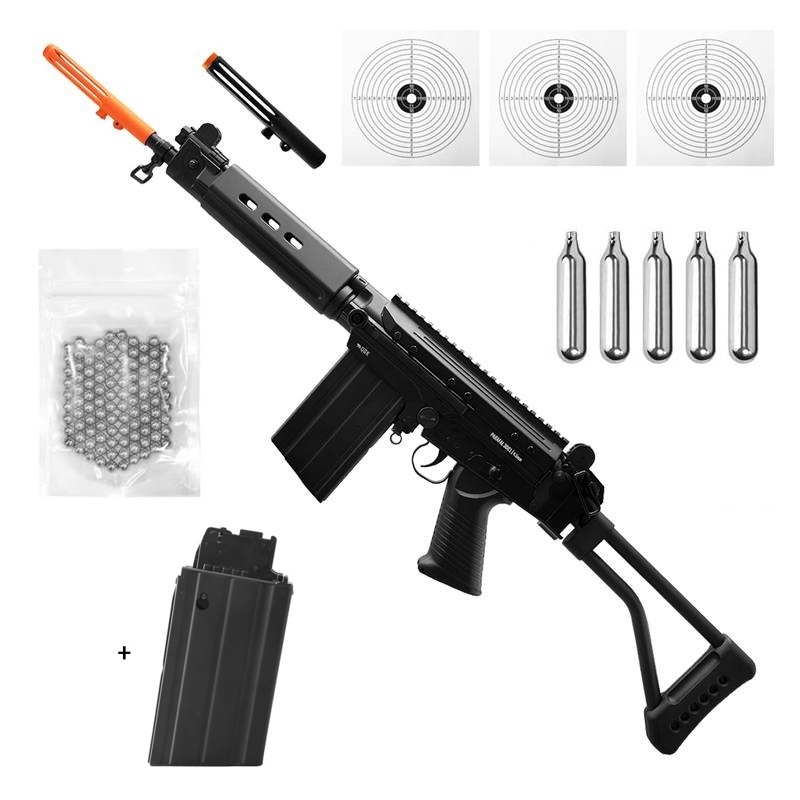 RIFLE AIRGUN PARAFAL 3001 CO2 4,5MM QGK + KIT TÁTICO em Oferta na Shopee