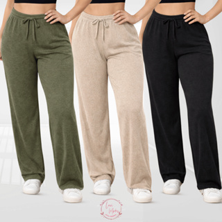 Calça Feminina Pantalona Com Elástico Lanzinha Premium Cintura Alta em Oferta na Shopee