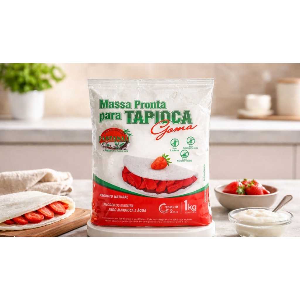 Tapioca Massa Pronta Pantanal 1 kg