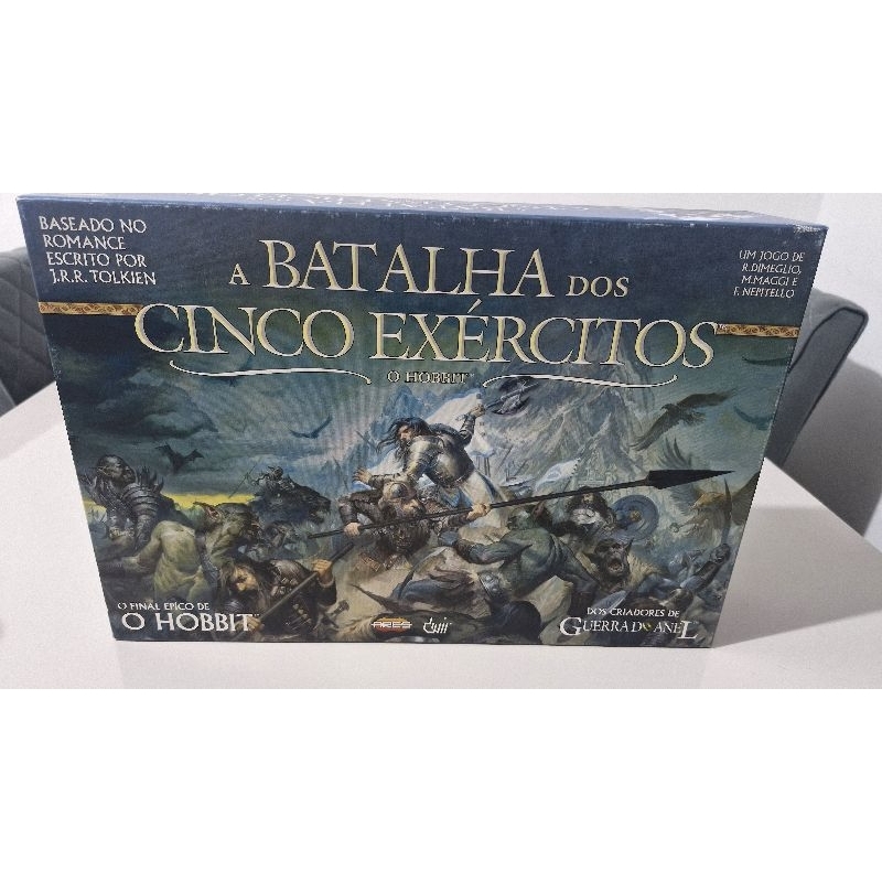 Boardgame - A Batalha dos Cinco Exércitos (O Hobbit) Completo raro.