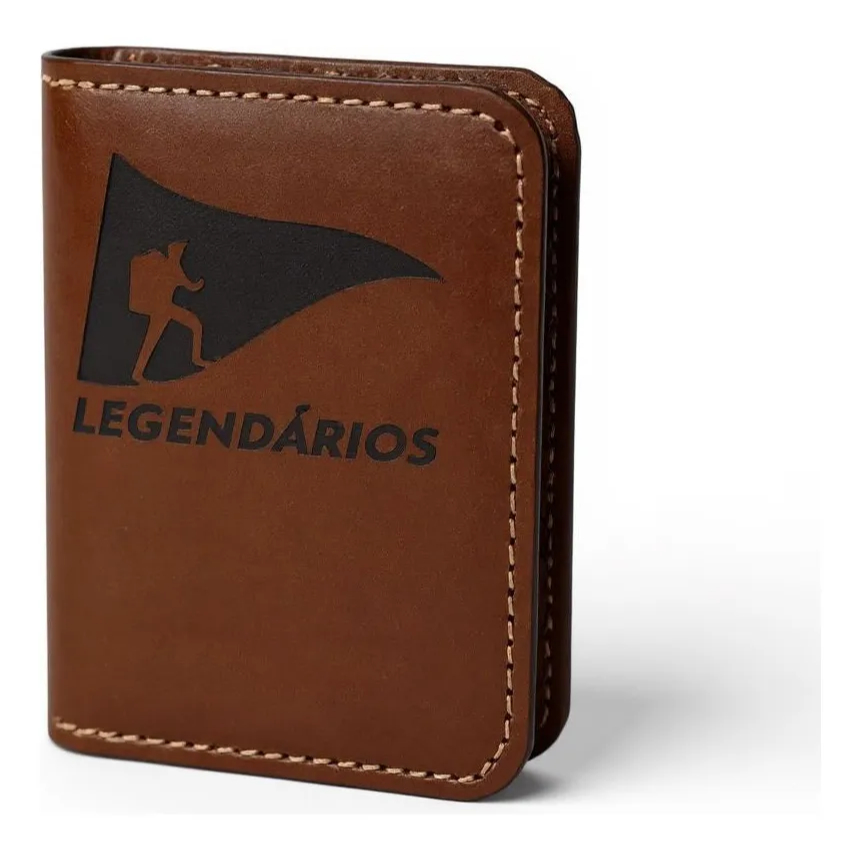 Carteira De Couro Legitimo Legendários Com Nome E Inscrição