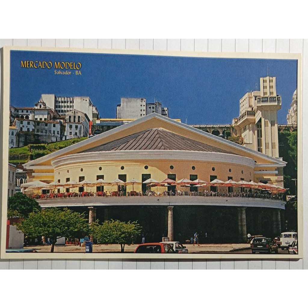 Cartão Postal Salvador BA Mercado Modelo Brasil Turístico Vista Urbana Centro Histórico Bahia