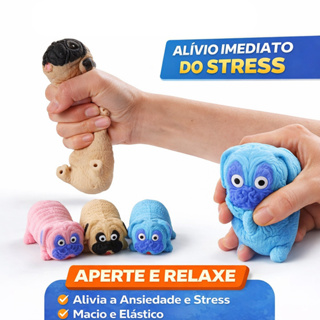 Kit 2 Brinquedo Squishy Dog Anti Stress Fidget Toy Macio Elástico Relaxante Ansiedade Criança Adulto em Oferta na Shopee