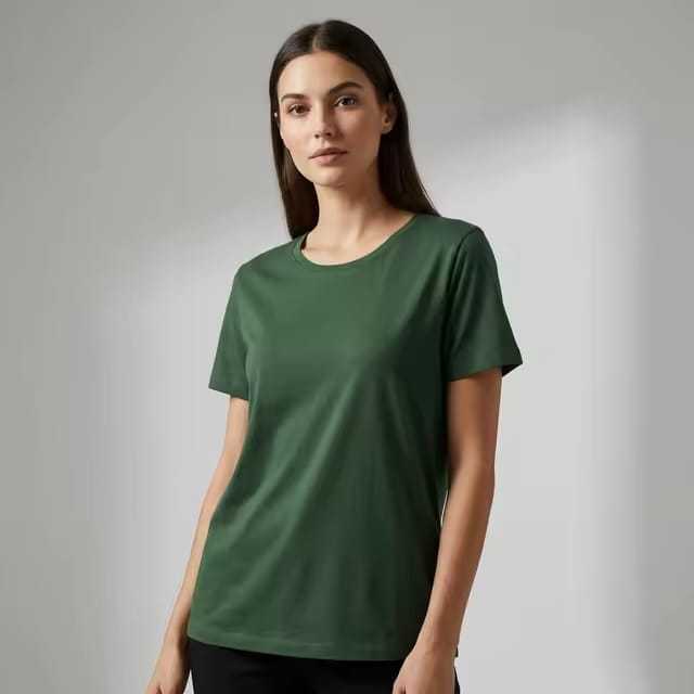 Blusa Baby Look Feminina Básica Viscolycra – Camiseta Confortável com Elastano.