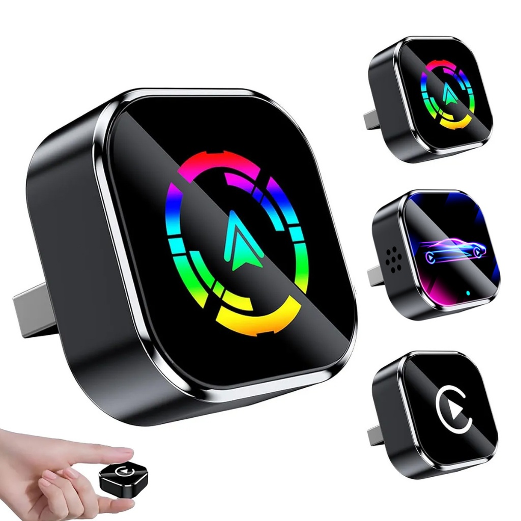 2026 Novo 2 em 1 Adaptador Sem Fio CarPlay & Android Auto - Dongle Inteligente WiFi, Para iPhone/Android, Volvo Benz MG0 em Oferta na Shopee