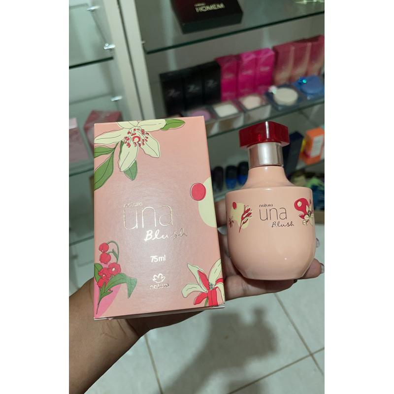 Una Blush Deo parfum 75 ml ( perfume Natura) aberto porque estava em cesta