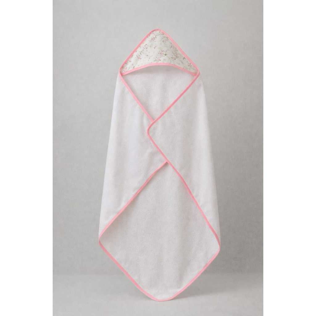 Toalha de Banho para Bebê com Capuz Forrado  Tecido Felpudo 100% Poliéster