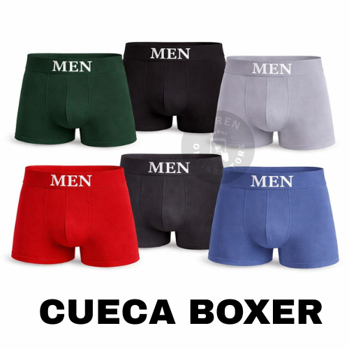 Kit Cuecas Boxers Masculina Cueca Adulto de Microfibra Confortavel em Oferta na Shopee