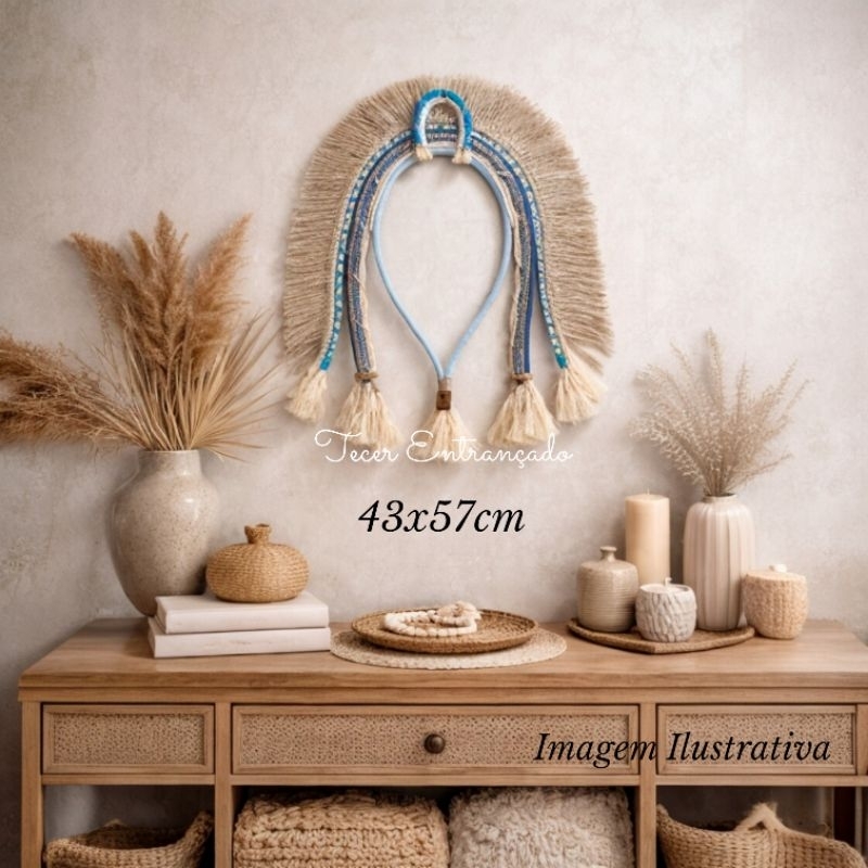 COCAR IARA decoração de parede rústica, decoração casa, decoração boho, enfeite sisal.