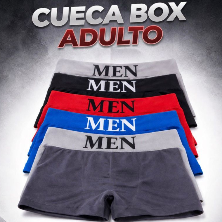 Kit Cuecas Boxer Adulto Sem Costura Microfibra em Oferta na Shopee