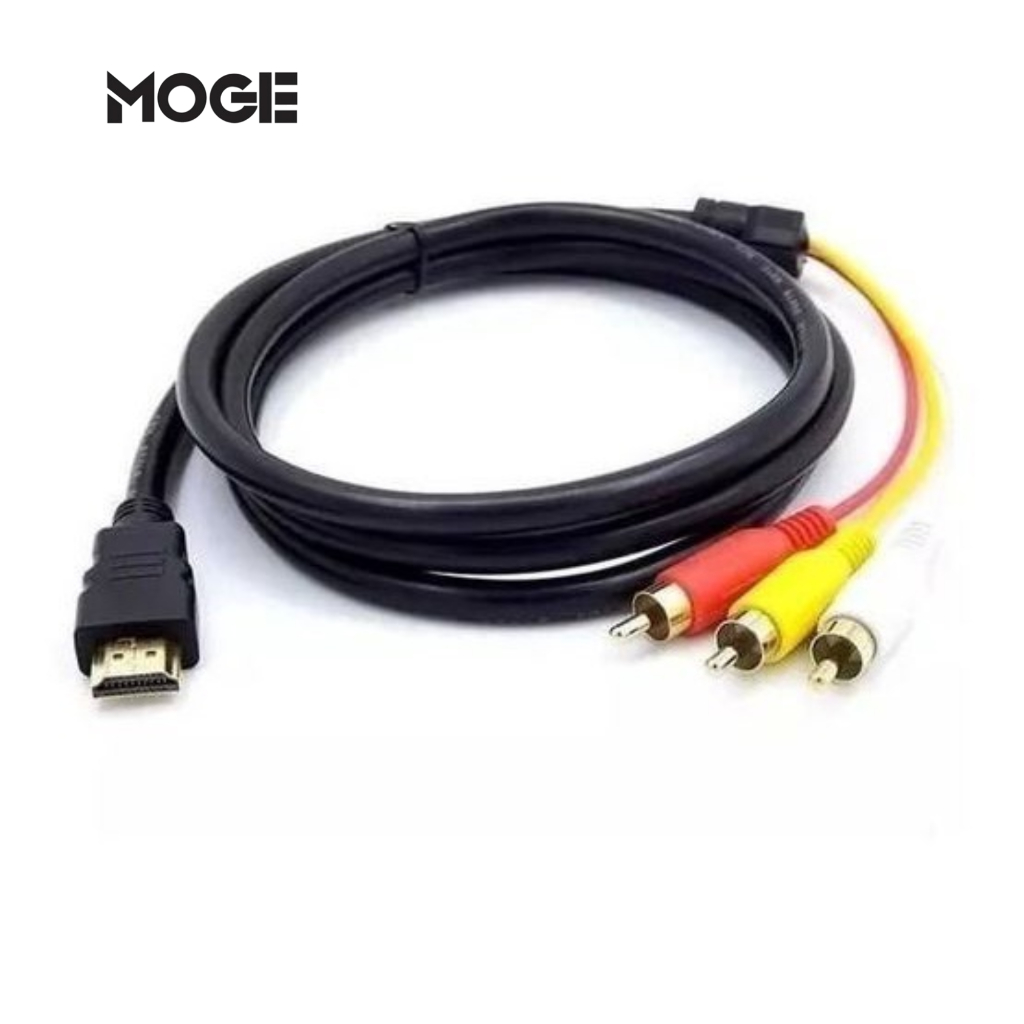 Cabo HDMI para RCA 1.5M Áudio e Vídeo 3RCA Unidirecional | Transmissor