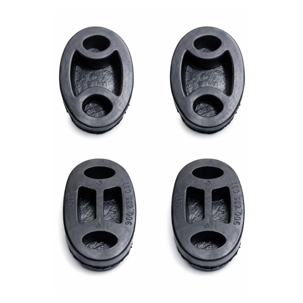 Kit Completo 4x Borracha Coxim Calço Cano de Descarga Escapamento Gm Corsa Celta Prisma Agile (Todos Modelos)
