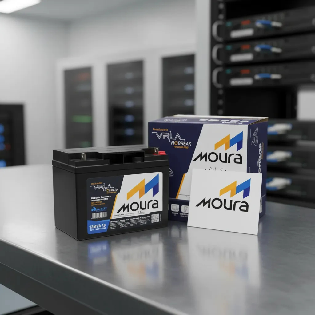 Bateria Estacionária Moura Vrla 18ah 12v Mva-18 Nobreak AGM