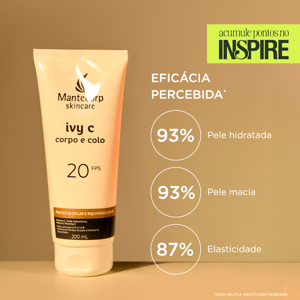 Rejuvenescedor Proteção Solar FPS20 Ivy C Corpo e Colo 200mL · foto 2