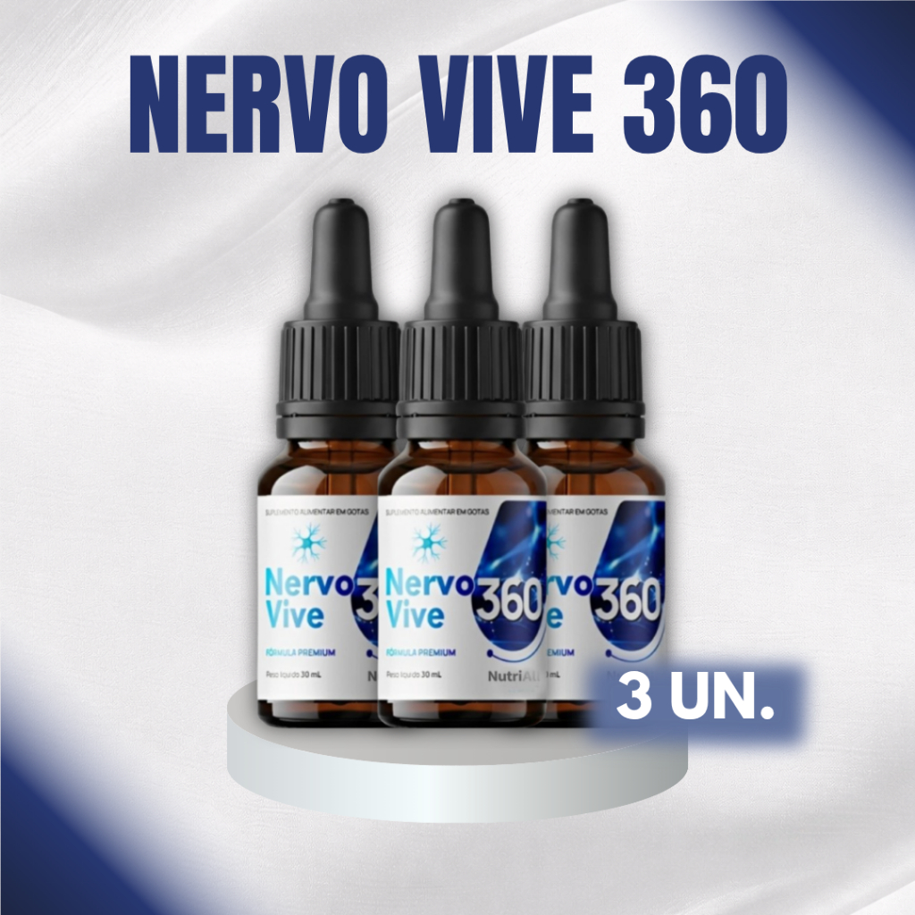 Mega Oferta Nervo Vive 30ml Gotas Original Alto Desempenho Uso Diário em Oferta na Shopee