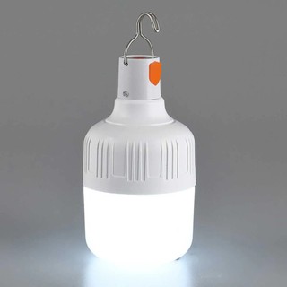 Lâmpada de Emergência Led 40W Recarregável USB Camping com Gancho Alta Potência