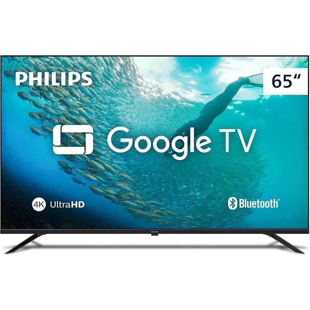 Smart TV, PHILIPS,  65'' 4K UHD, 65PUG7019/78, Google TV, Comando de Voz, HDR em Oferta na Shopee