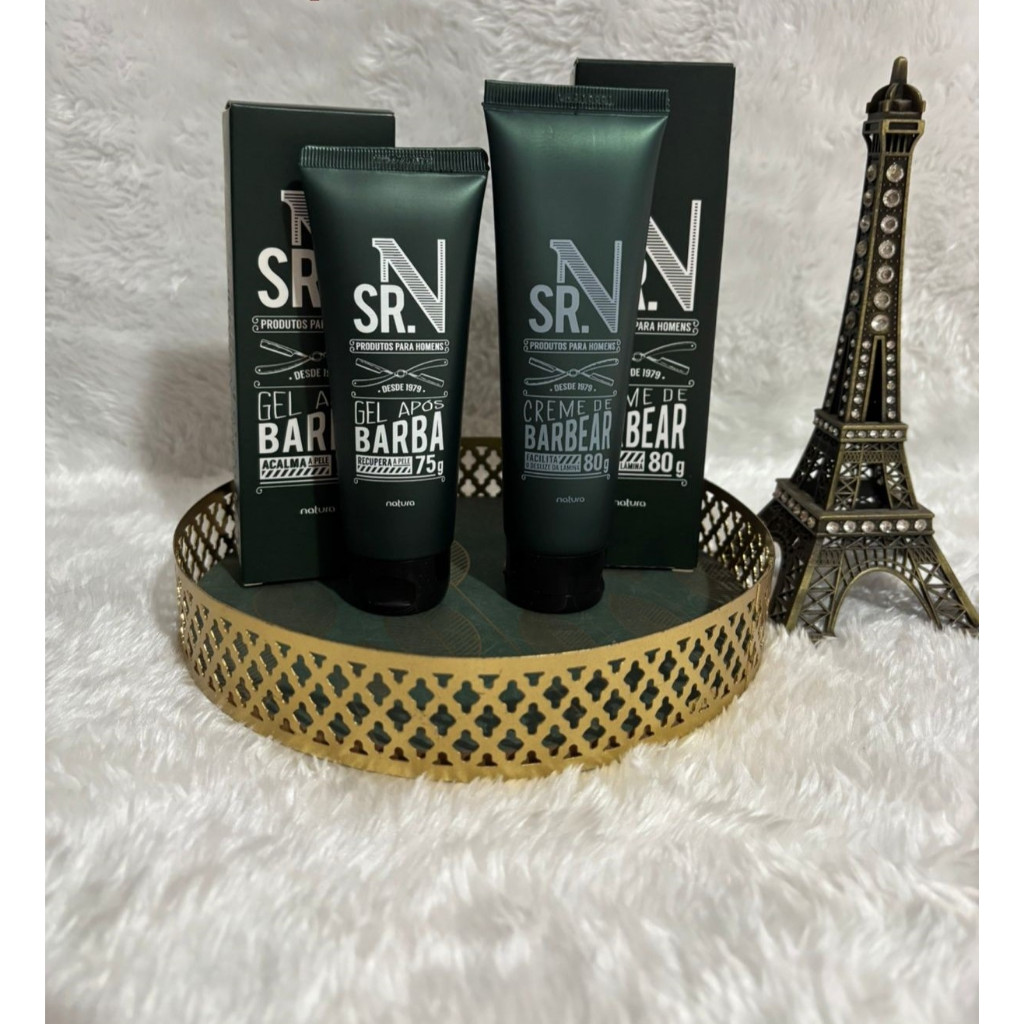 Kit Creme de Barbear e Gel Pós Barba Sr N Natura Masculino