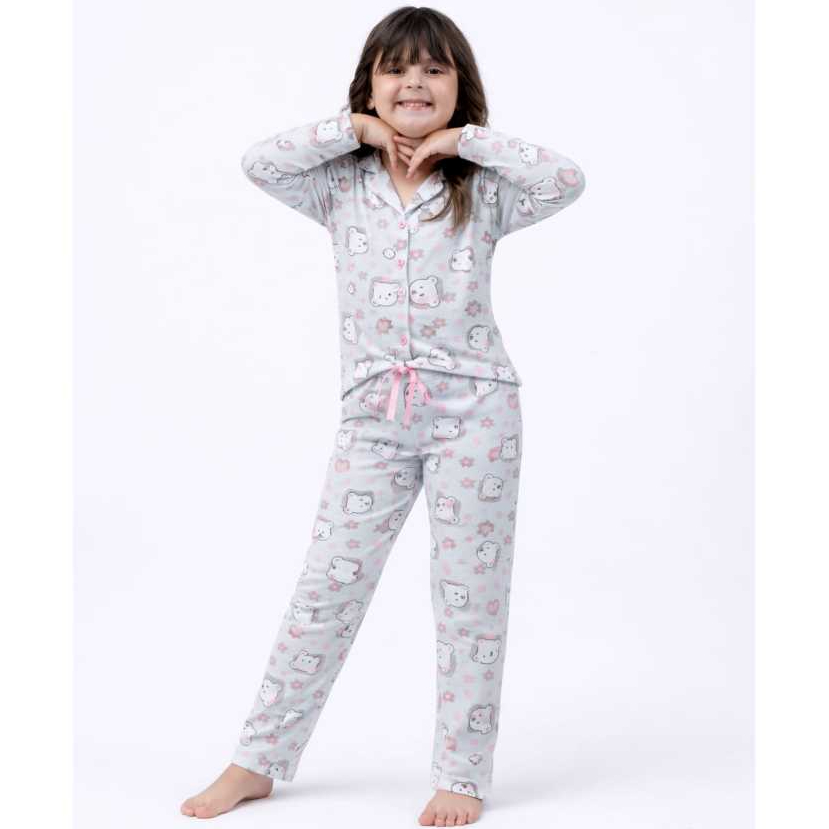 PIJAMA AMERICANO INFANTIL INVERNO em Oferta na Shopee