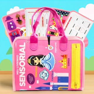 Livro Infantil Maleta Educativa Montessori Meninas - Brinquedo Sensorial Educativo Bebês e Crianças em Oferta na Shopee