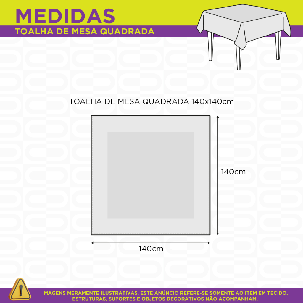 Toalha de Mesa Quadrada 4 Lugares Brasilidades 1,40x1,40m Sublimado Em Tecido Oxford · foto 2