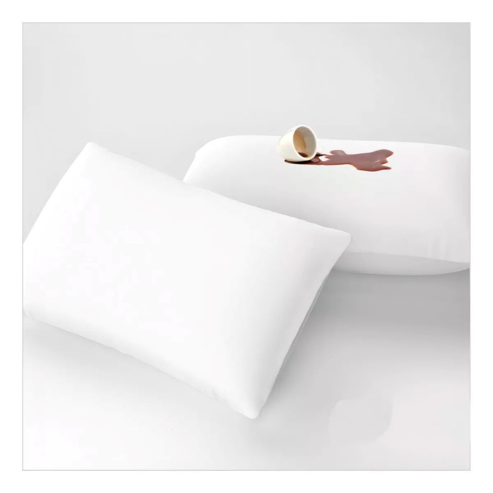 kit C/ 4 Capas IMERMEÁVEL Para travesseiro Anti - Ácaro  na cor Branca C/ Zíper Promoção em Oferta na Shopee