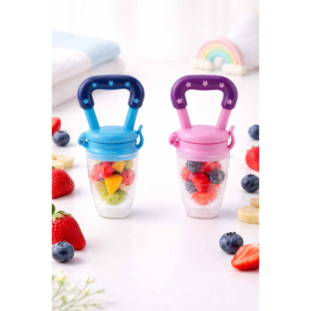 Chupeta Mordedor Alimentadora Bebê Porta Fruta Anti engasgo