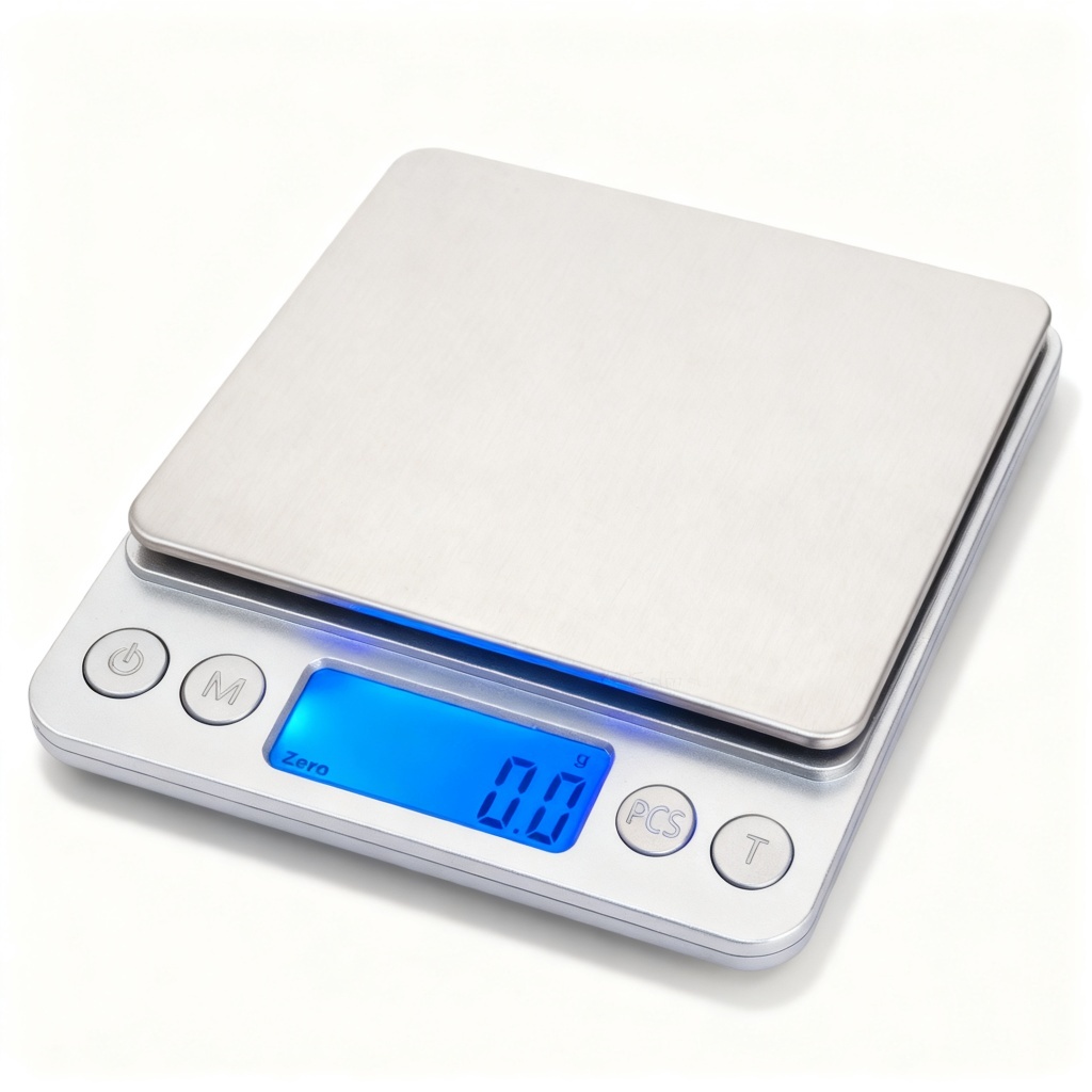 Balança Digital Precisão 0,1g a 2kg com Estojo e Display LCD Função Tara + Capinha Protetora
