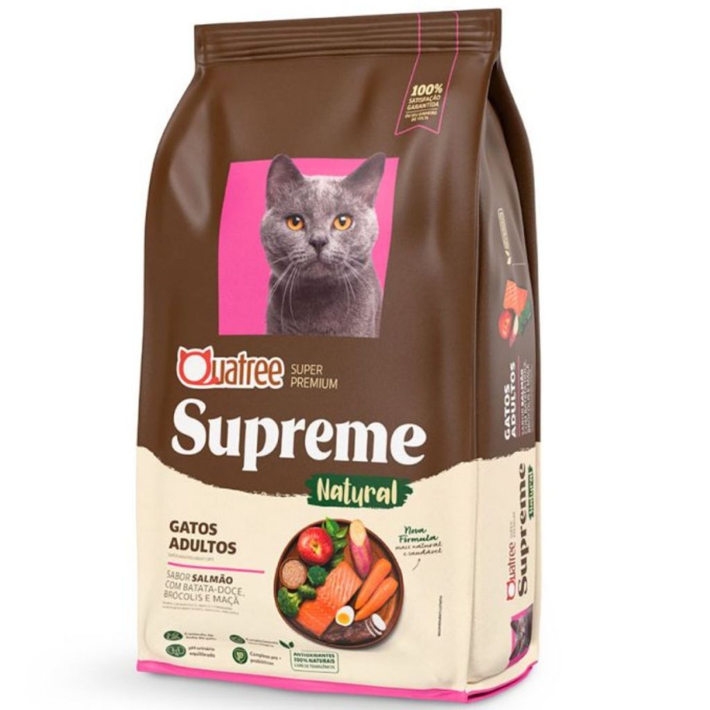Ração Quatree Supreme Gatos Adultos 10kg