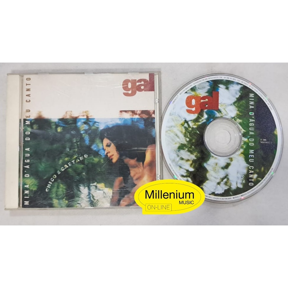 CD Gal Costa Mina D'Água Do Meu Canto 1995 Original Gravadora Colecionador Ótimo Estado
