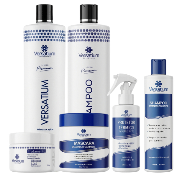 Combo Master Completo Versatium + Máscara 300g | 100% Liso, Efeito Espelhado E Alta Performance