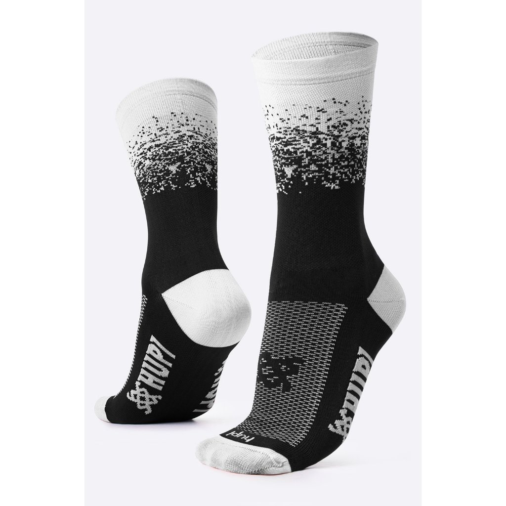 Meia Hupi Splash Preto/branco