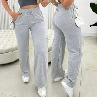 Calça Pantalona Lazinha Feminina Cintura Alta com Laço e bolso Inverno Elegante Confortavel  Envio Rapido Tamanho M , G,