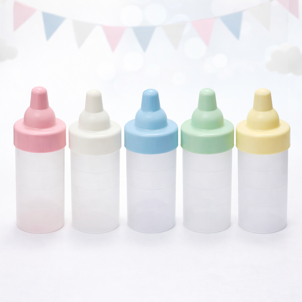 Kit 50 Mini Mamadeiras - Lembrancinha Chá de Bebê, lembrancinha de chá revelação e festa