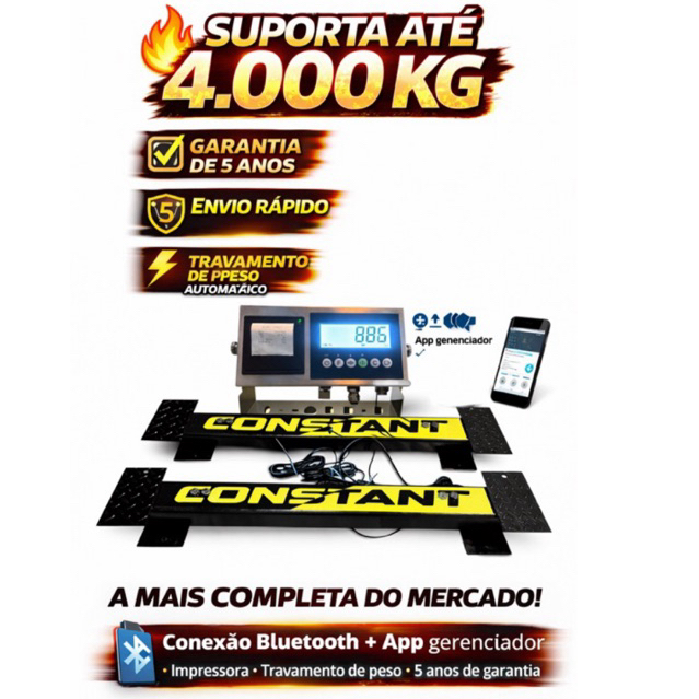 balança de gado Bluetooth + impressora