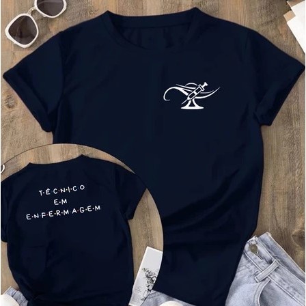 Detalhes do Camiseta Unissex Técnico de enfermagem T-shirts Algodão Premium Profissão Enfermagem Confortável Manga Curta