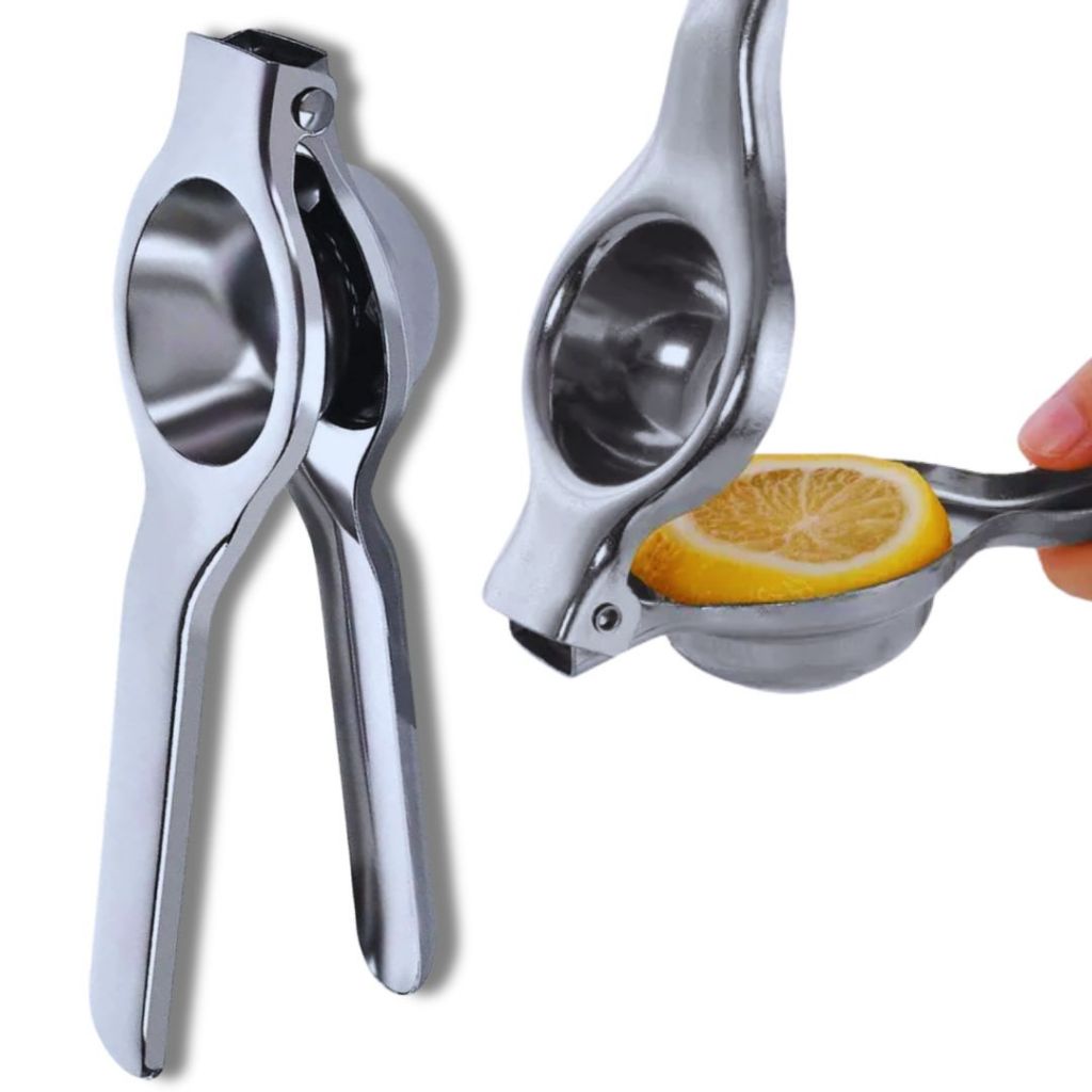 Espremedor Manual de Limão Inox Manual Forte Extrator de Suco Natural Utensílio Premium Cozinha Bar