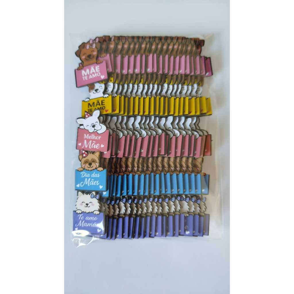 ENVIO IMEDIATO. Aplique DIA DAS MÃES para Laços em EVA com papel fotográfico P – 100 APLIQUES (NÃO É ADESIVO)