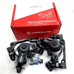 PAR PINÇAS FREIO ABSOLUTE DUAL ACTION MECÂNICO MTB
