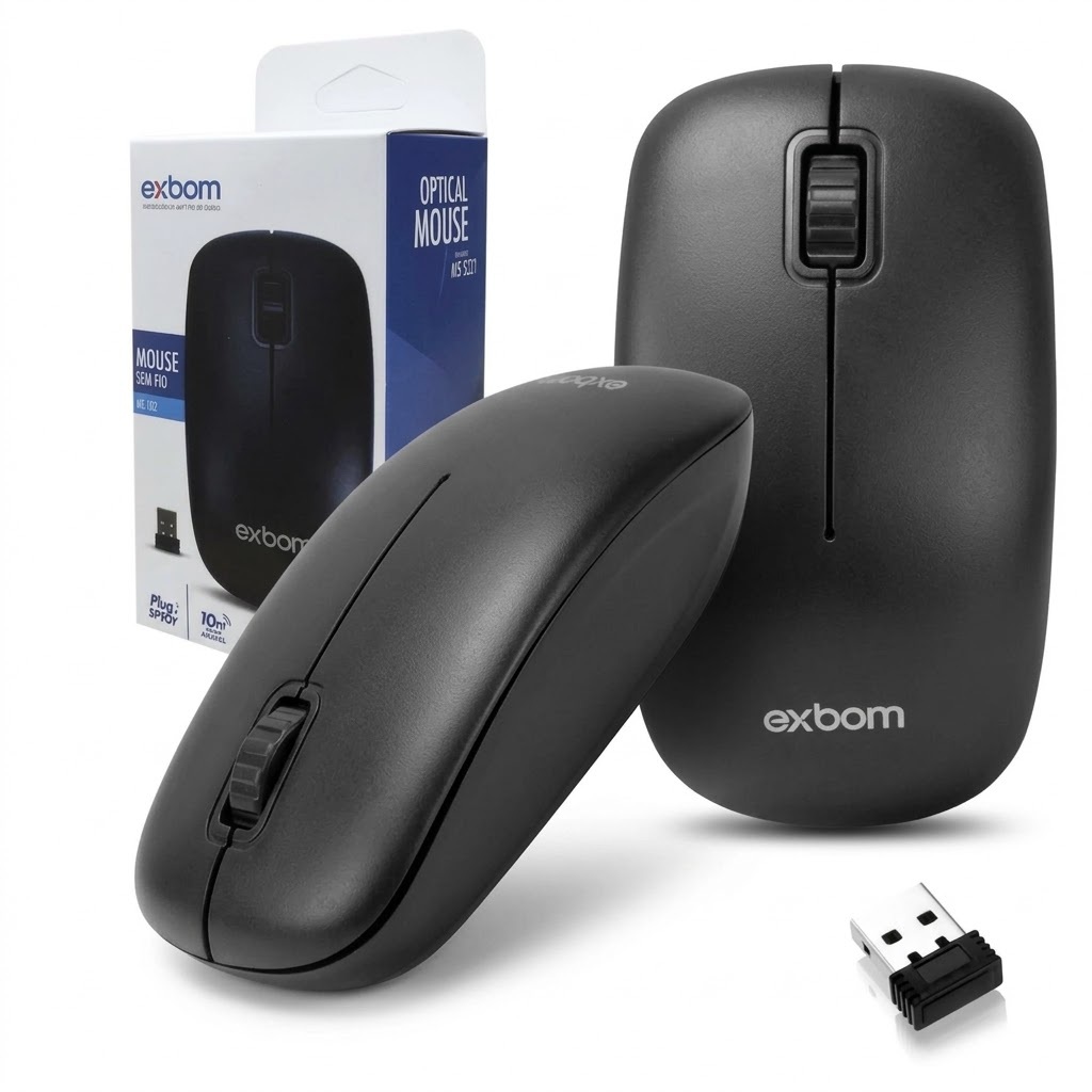 Mouse sem fio MS-S22 2.4Ghz EXBOM