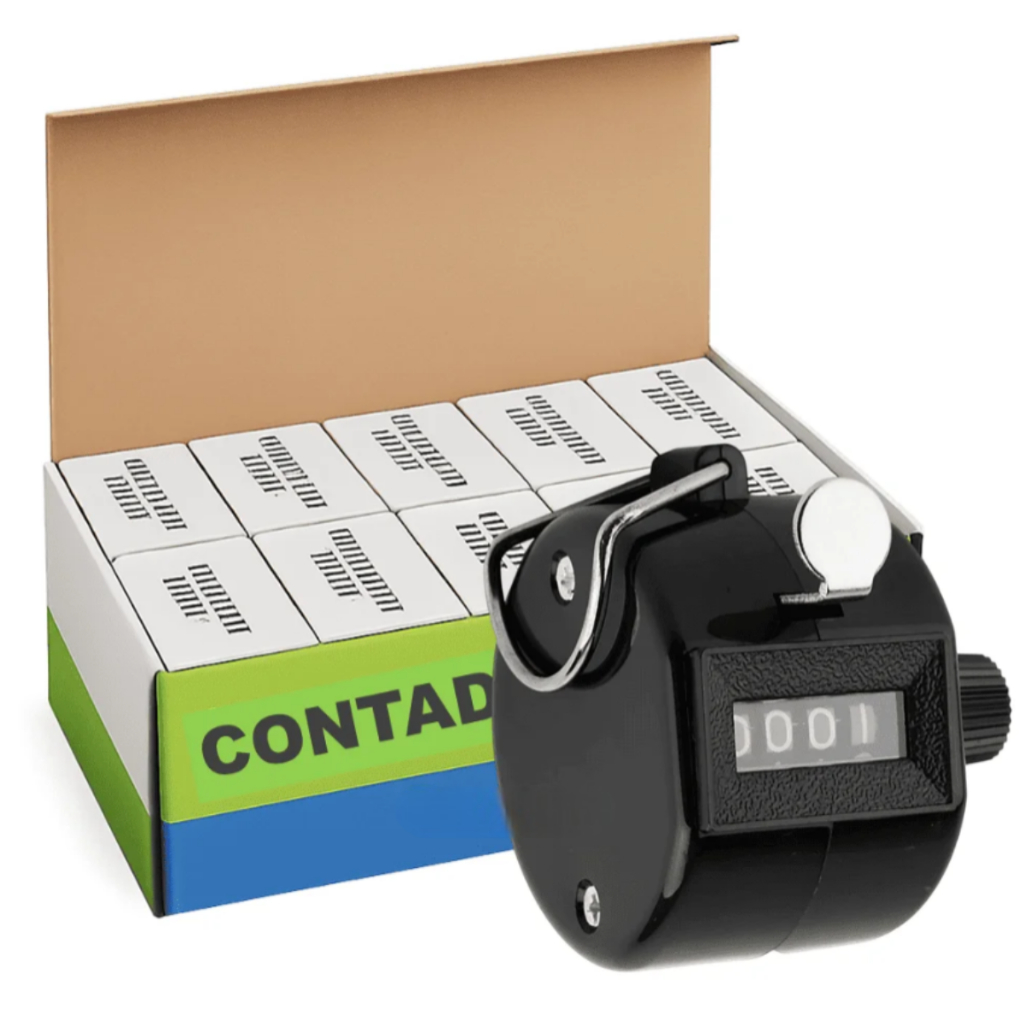 Contador Manual De Pessoas 4 Dígitos Controle Entrada – BOM6303