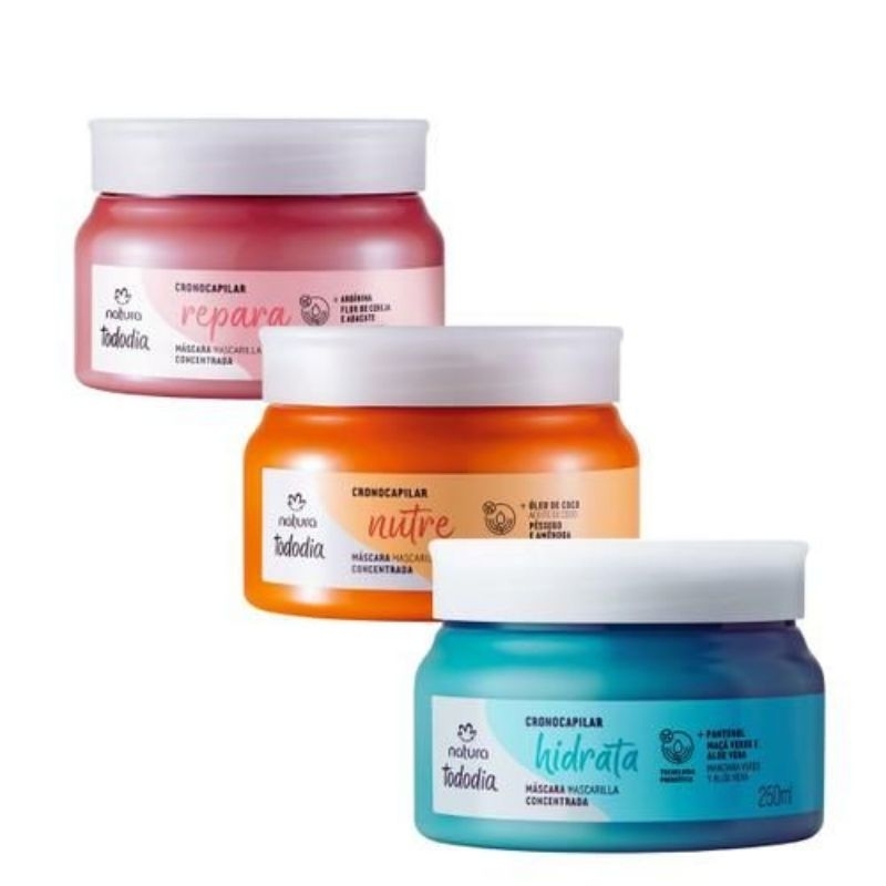 Máscara Natura Cronograma Capilar Tododia 250ml com Tratamento Prebiótico