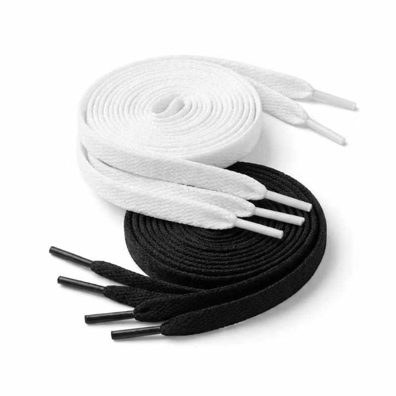 Kit 2 a 5 Pares de Cadarço Atacador Tradicional Preto ou Branco 120cm Premium Resistente Tenis Botas Sapatenis